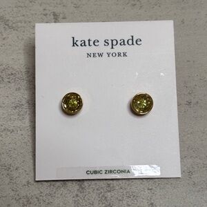 Kate Spade Peridot Reflecting Pool Stud Earrings